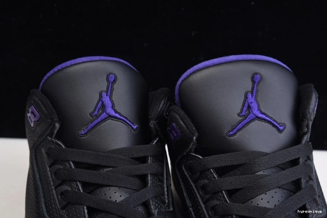 HYPE CT8532-050 3 Black Purple Jordan Air Court Retro 0630
